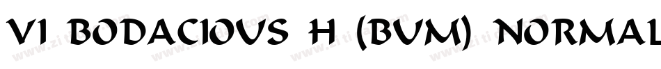 VI Bodacious H (Bum) Normal字体转换